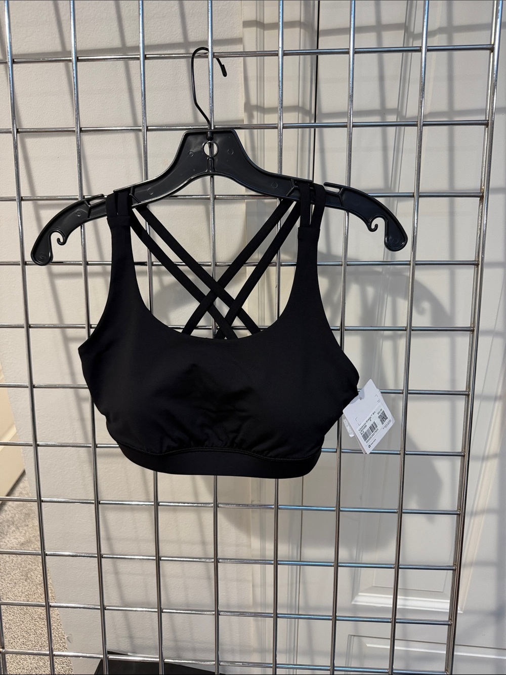 lululemon athletica Black Strappy Crisscross Sports Bra